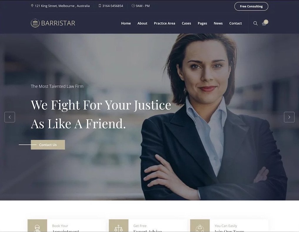  Wide Range Of Services Law Firm Website Design - Sutherland Shire Web Design